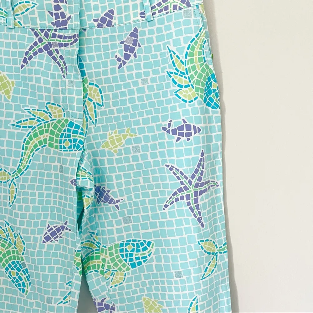 Lilly Pulitzer Ocean Tile Liza Capri Pants NWT - Image 6