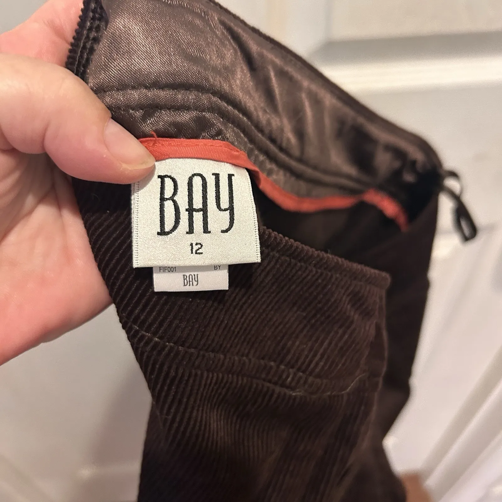 Vintage Y2K Bay Corduroy Cropped Wide Leg Pants Brown‎ Womens Size 12 Boho Brown - Image 7