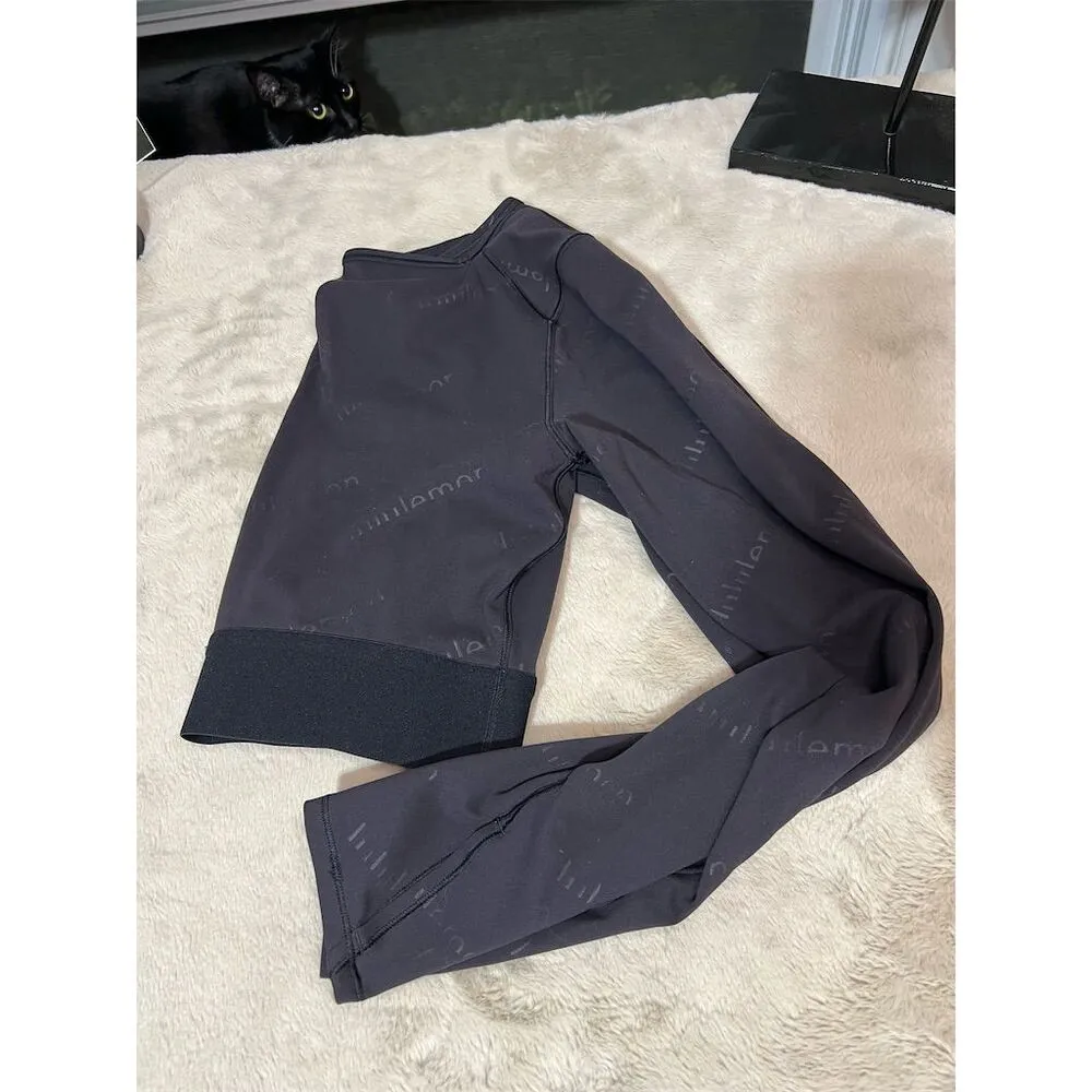 Lululemon Women's Standard M Black Cropped Long Sleeve Top Special Edition Size 6 - Image 7
