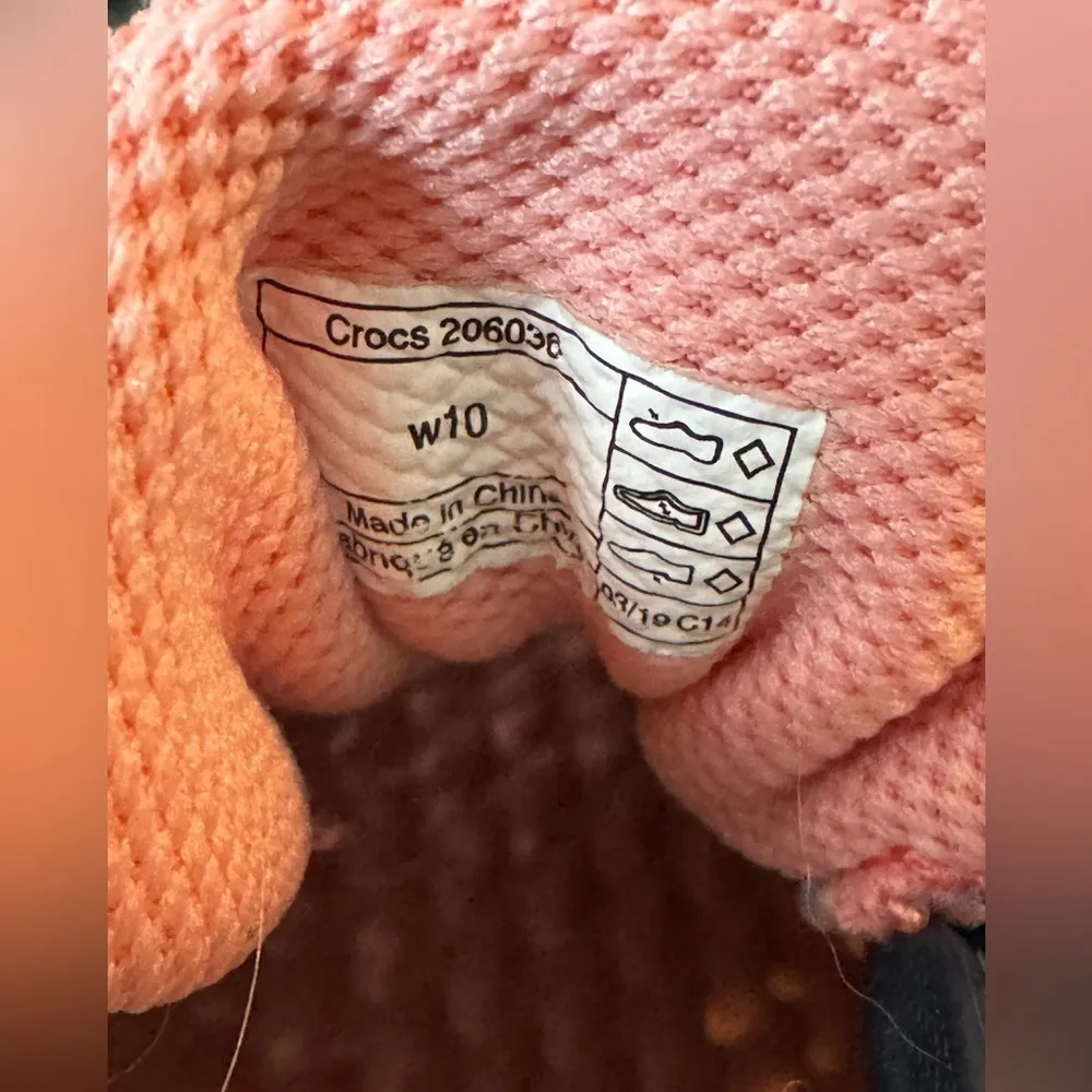 Crocs Literide Pacer Womens Size 10 Navy Pink - Image 10