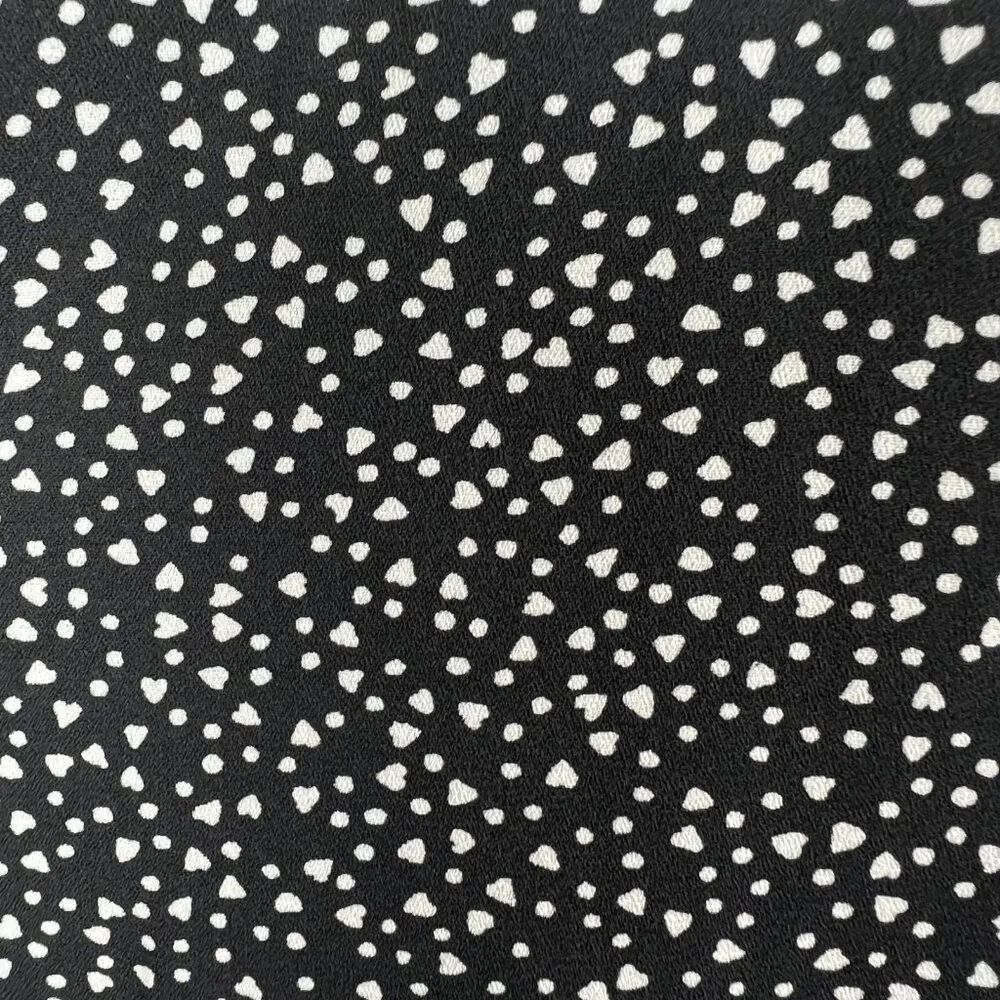 GAP Dress Women Large Black Dot Surplice V-Neck Elastic Waist A-Line Knee Length - Image 15