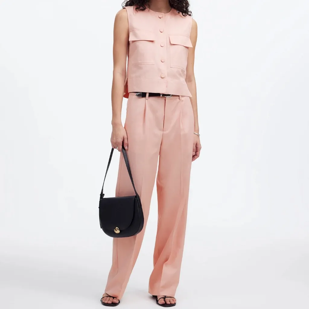 Madewell Crop‎ Cargo-Pocket Crewneck Top Size M - Image 12