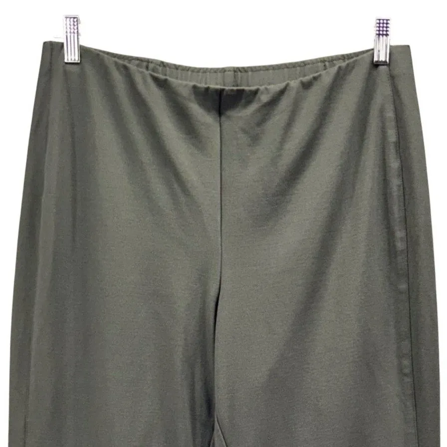 J Jill Womens Pants Size Large Ponte Slim Leg Career Office Work Comfy Stretch Green - Image 3