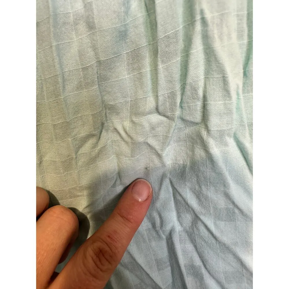 TRINA TURK Sky Blue 100% Cotton Halter Neck Sunglasses Maxi Dress Size XL - Image 8