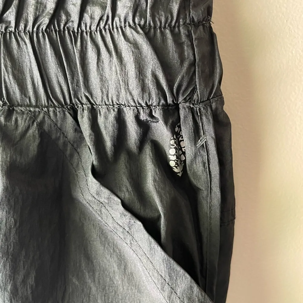 Free People Movement The Way Home Jogger Pants Black Nylon High Waisted Small - Image 4