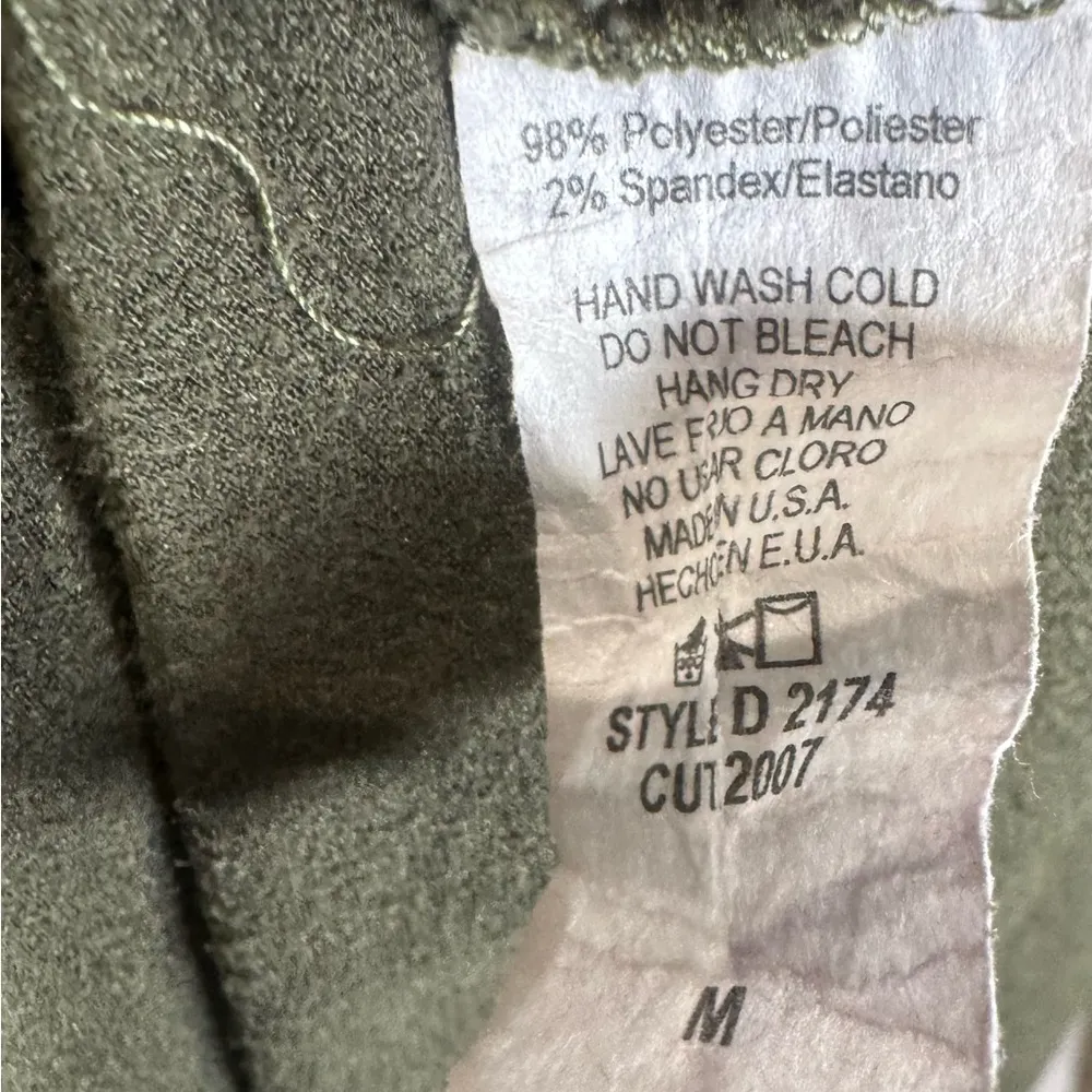 Windsor army green suede faux wrap mini dress size medium - Image 6