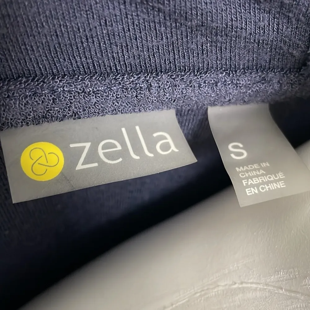Zella Full Zip Navy Terry Hoodie/Jacket small - Image 7