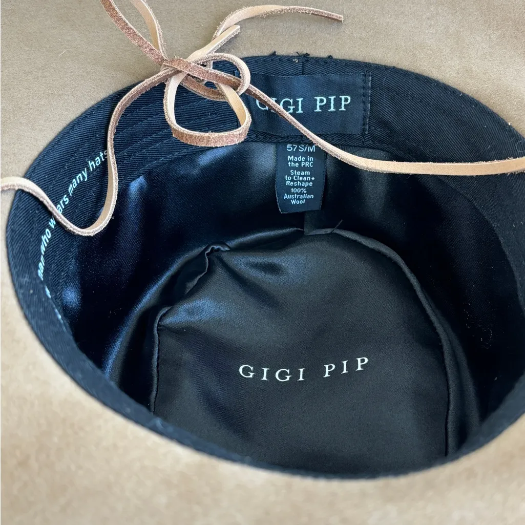 Gigi Pip Wren Telescoping Hat in Brown Elegant Tan Wide - Image 10