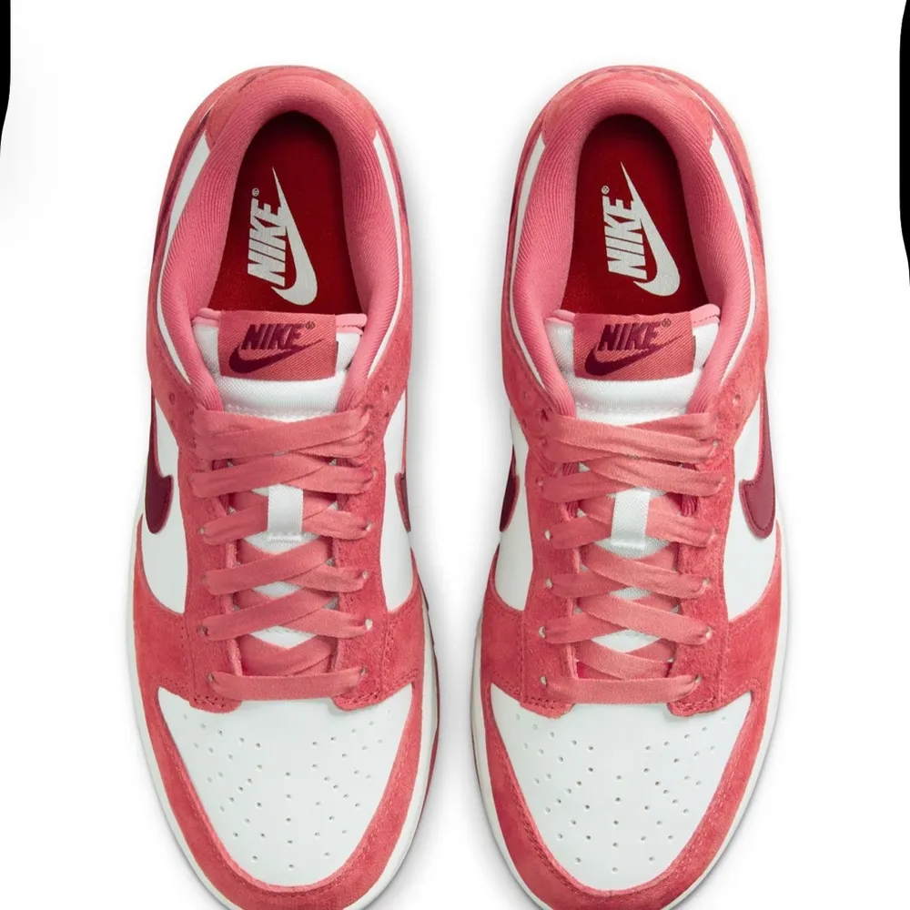 NIKE DUNK LOW VALENTINES DAY Women’s Size 6 White/Team Red-Adobe-Dragon Red NEW - Image 11