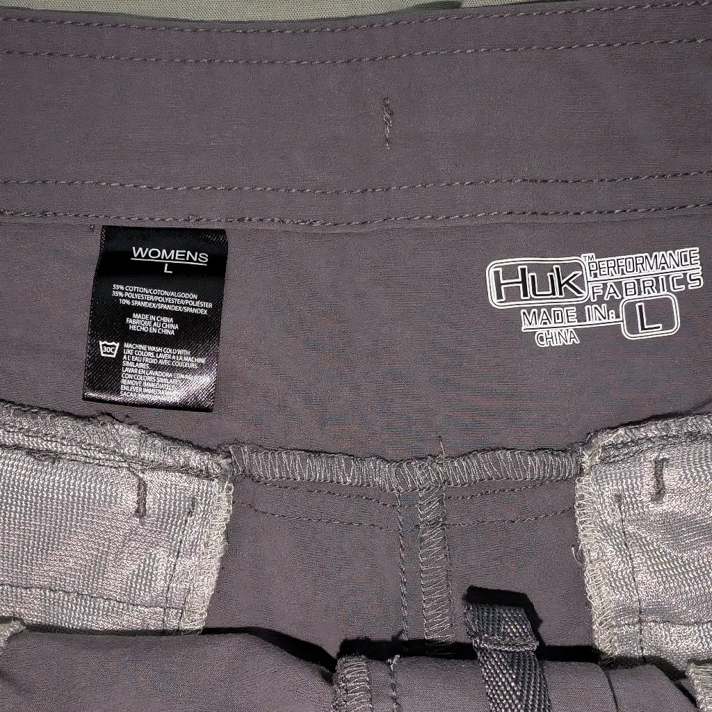 Huk Paupa Boy Short Women's Large Grey Gray - Image 3