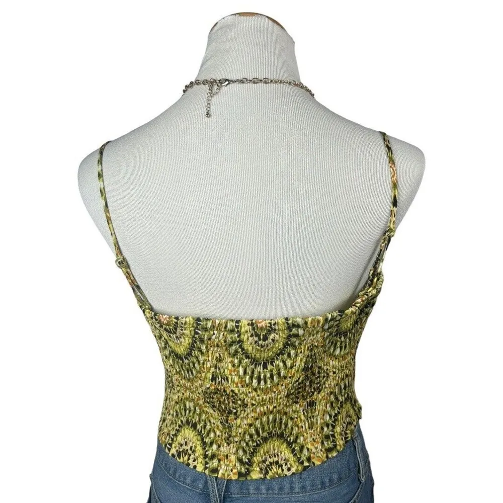 Rose &‎ Olive Bandana Crop Y2K Style Top Medium NEW - Image 3
