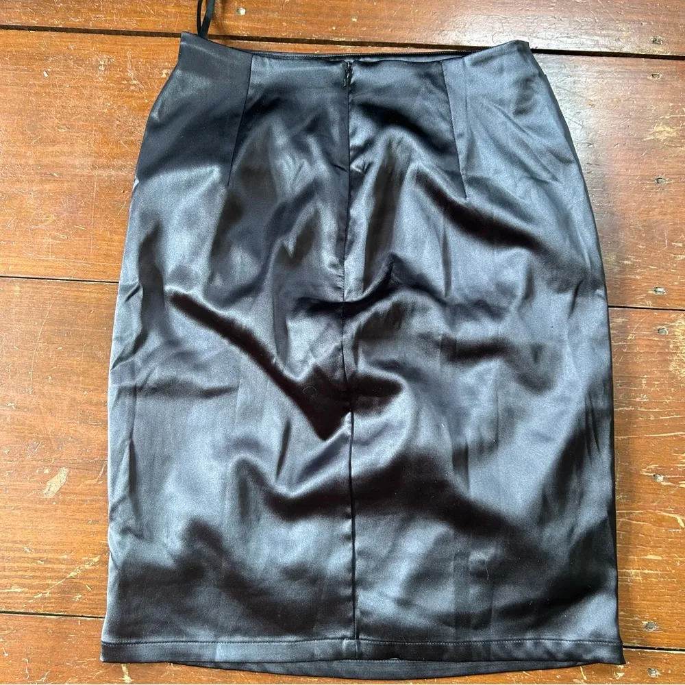 Grace Karin Black Ruched Pencil Skirt - Image 7