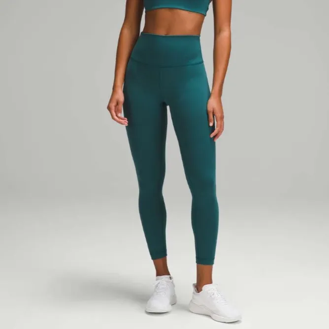 Lululemon Wunder Train High-Rise 25” Leggings in Storm Teal - Image 3
