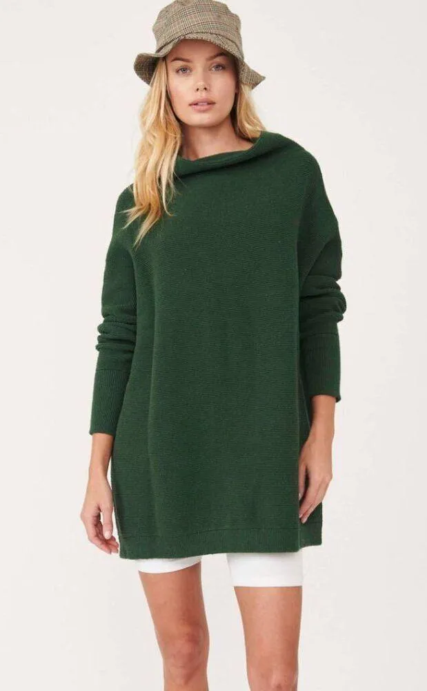 FREE PEOPLE Ottoman Slouchy Tunic Sweater Dress in Aged Pine Size Large - Image 2