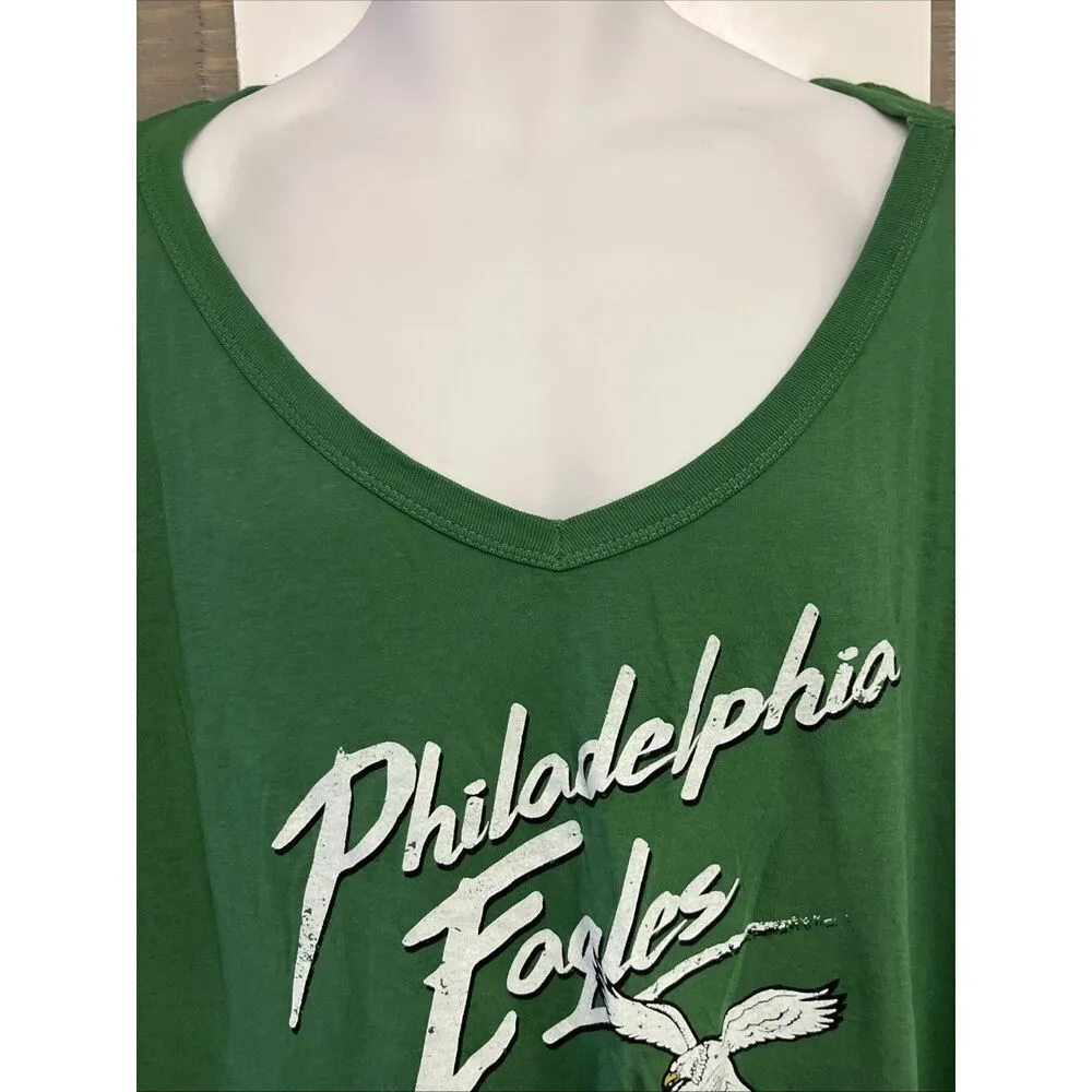 Majestic Women’s Philadelphia Eagles Barkley 26 Long Sleeves V-Neck T-shirt- 2XL - Image 2