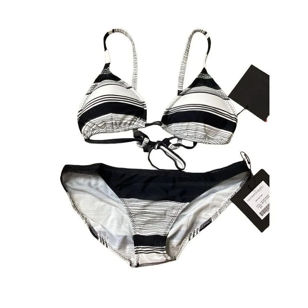 New. Norma Kamali striped bikini. Retails $240. Small - Image 8