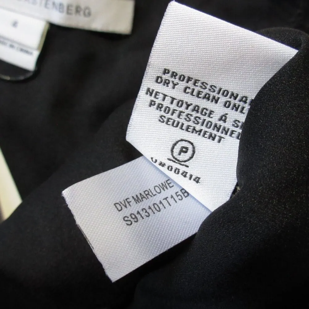 NWT Diane Von Furstenberg DVF Marlowe in Black Lace Bodice Jumpsuit 4 $598 - Image 9