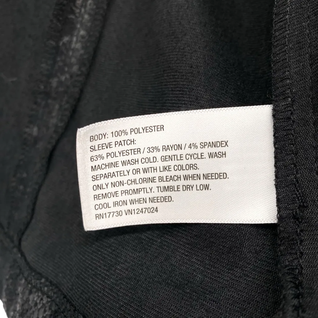 Mossimo Black Snakeskin Print Moto Jacket Size M - Image 9