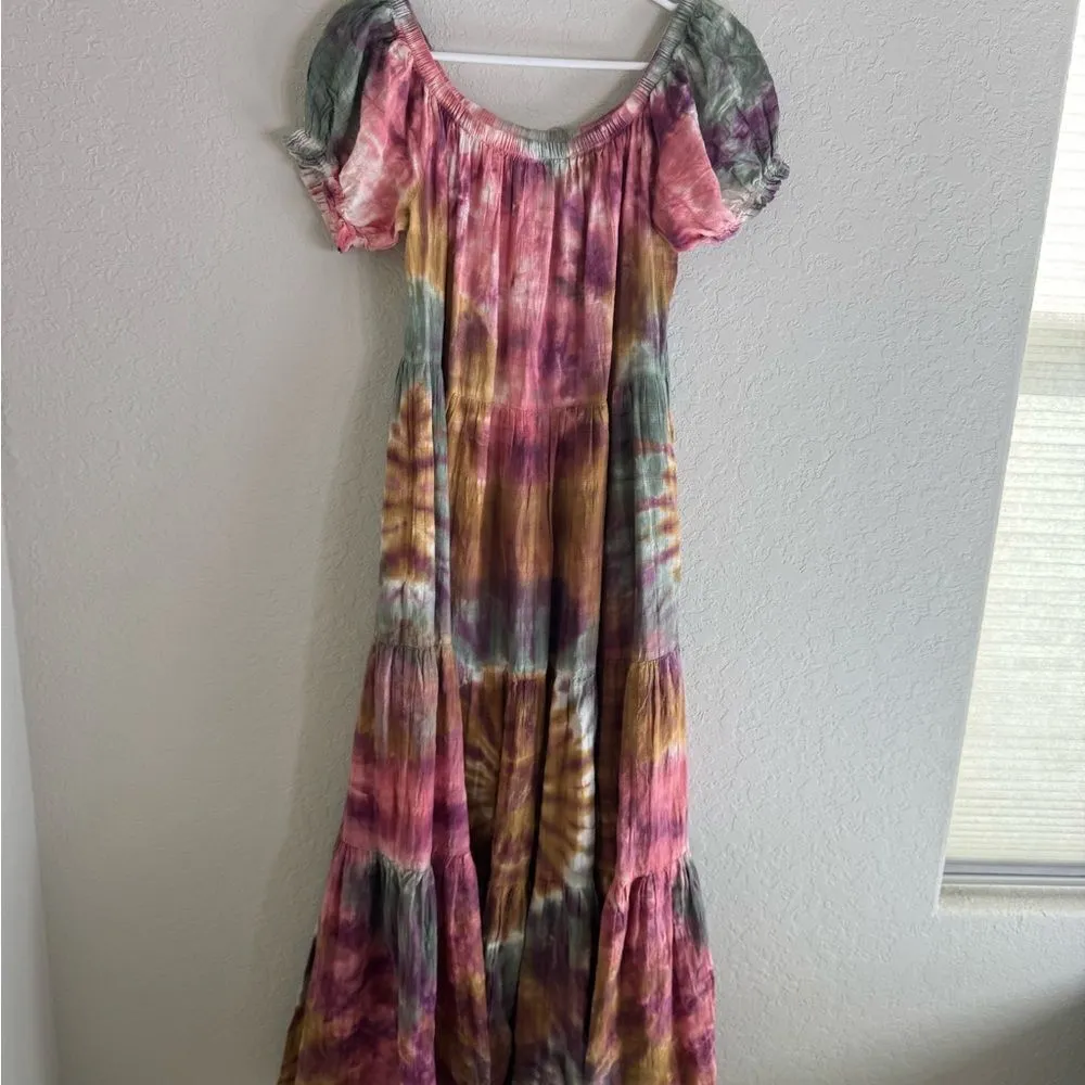 Free People Sunny Tie Dye Maxi Dress Young Fabulous & Broke - Image 10