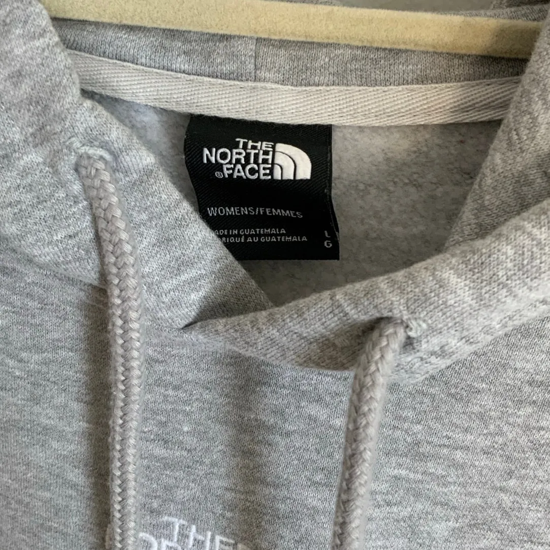 The North Face Grey Hoodie size‎ large - Image 2