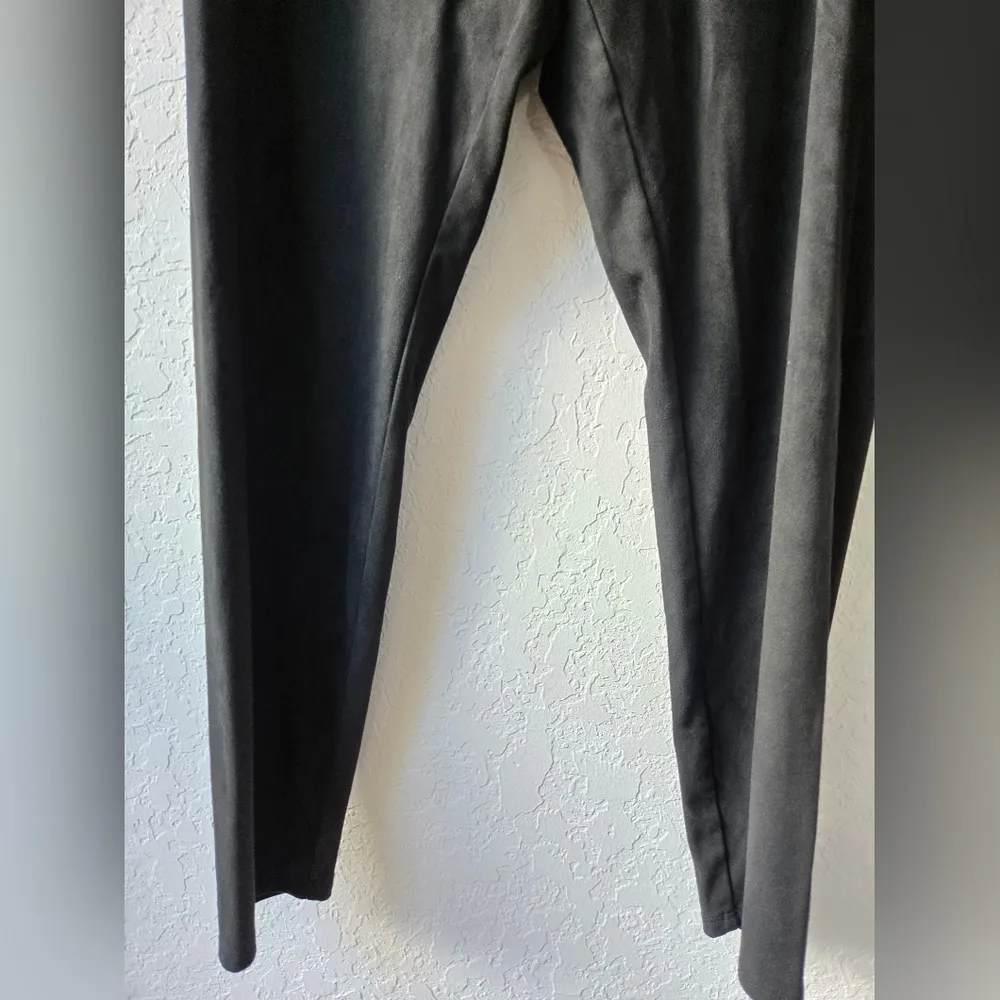 Soft Surroundings Black suede leggings size Small Petite - Image 3