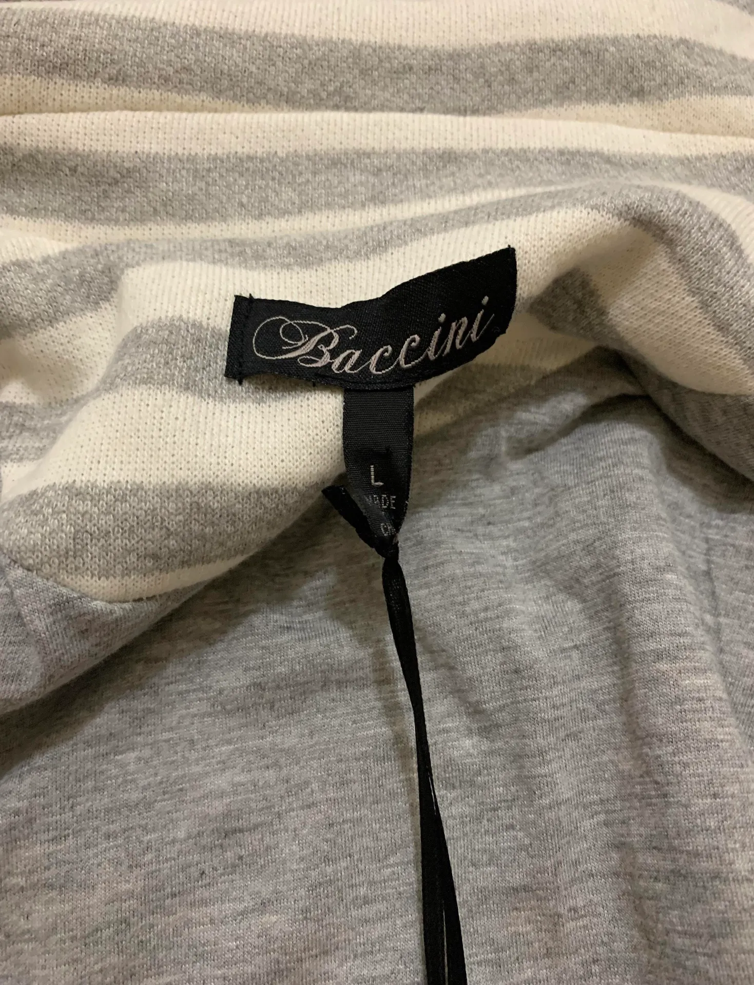 White & Gray Striped Blazer Jacket - Image 9