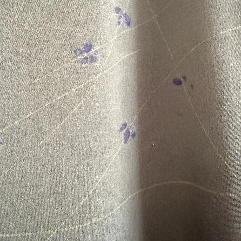 Y2K Vintage EXPRESS | Gray Double Layer Organza Gray Floral Column Skirt | 11/12 - Image 2