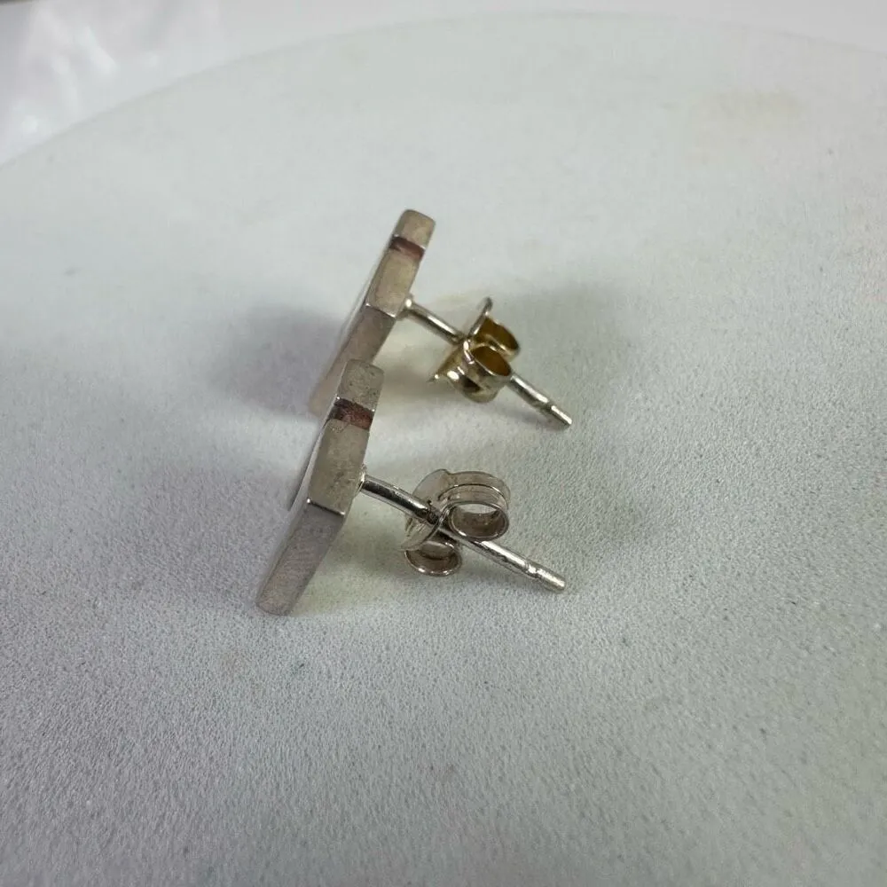 Gucci G Logo‎ Sterling Silver Pierced Earrings - Image 4