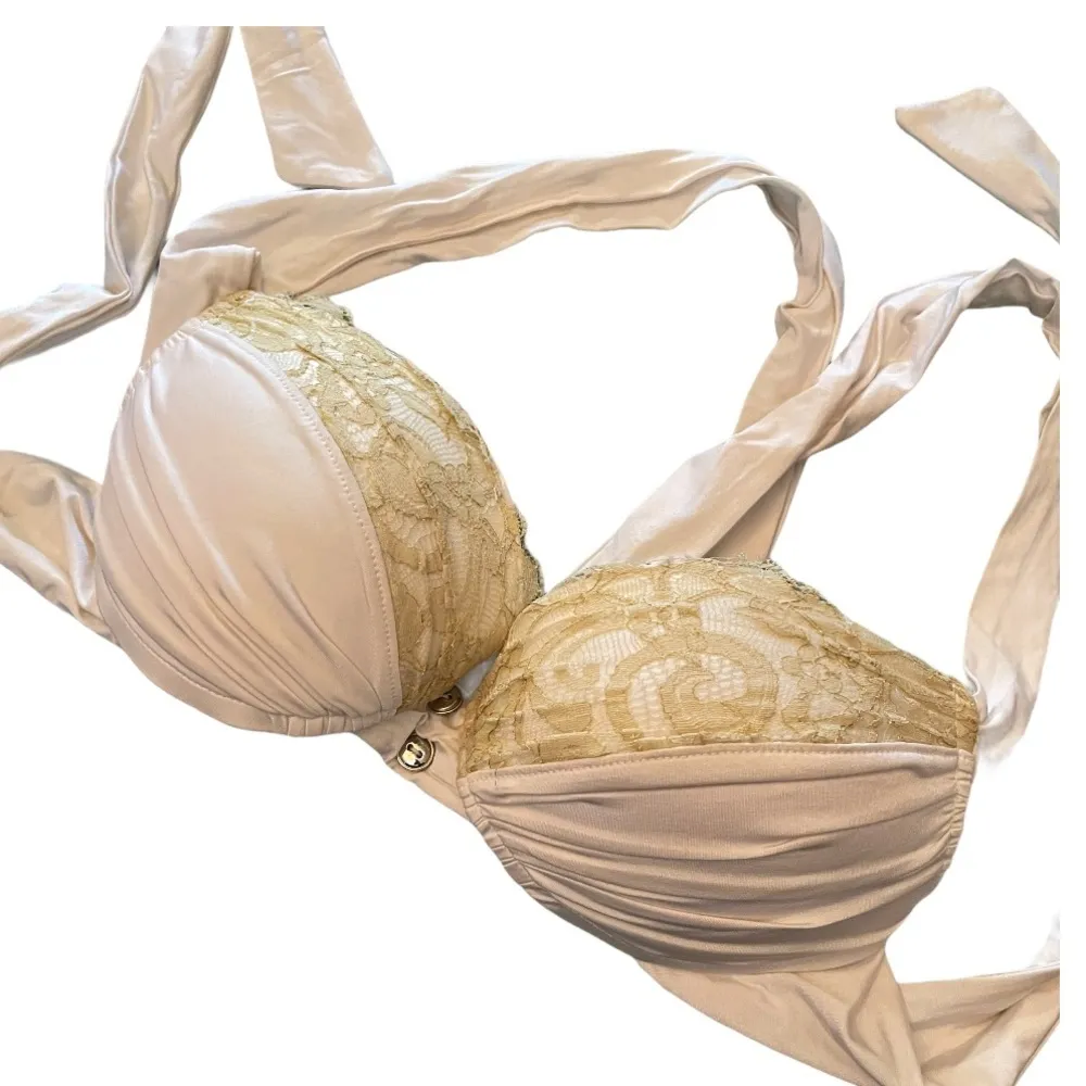 Beach Bunny Bikini Top White Gold - Image 2