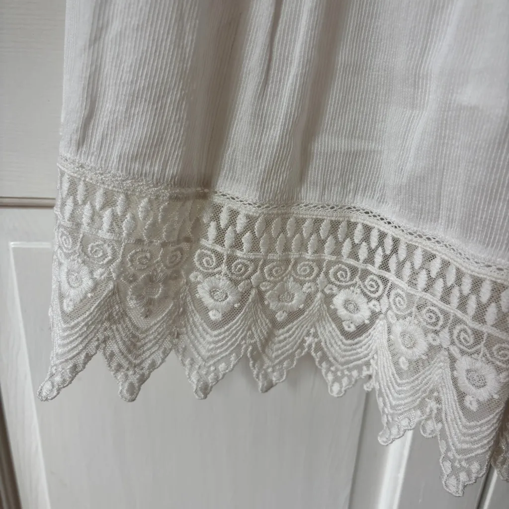 Ulla Johnson Sheila Dress White Lace Sleeve Embroider Midi Revolve Size 8 Medium - Image 8