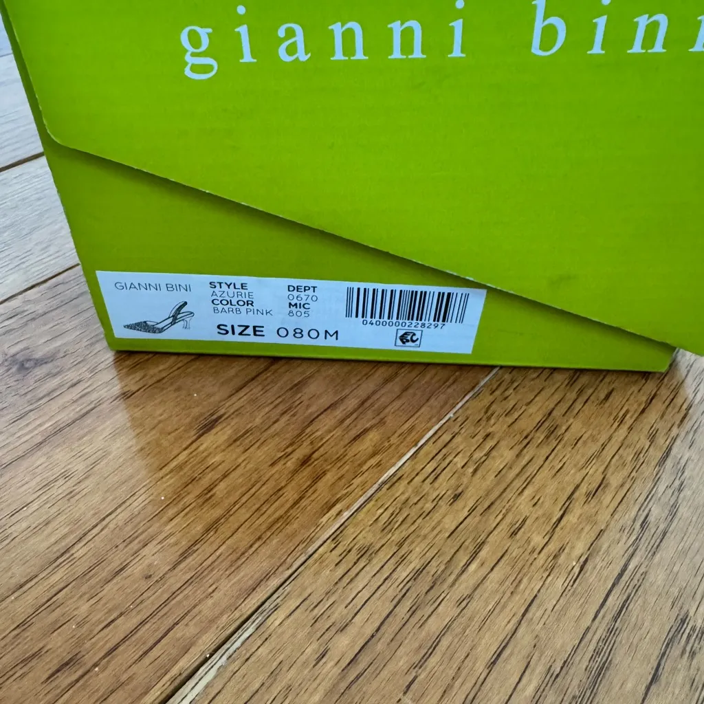 Gianni Bini, the Azurie Suede Studded
Slingback Pumps Size 8 new in box - Image 4