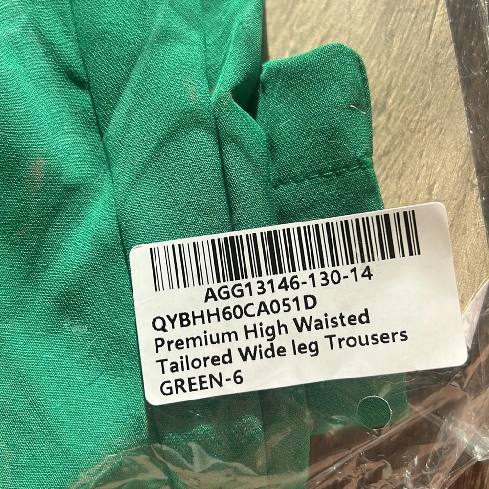 Premium High Waisted Tailored Wide Leg Trousers - Image 3