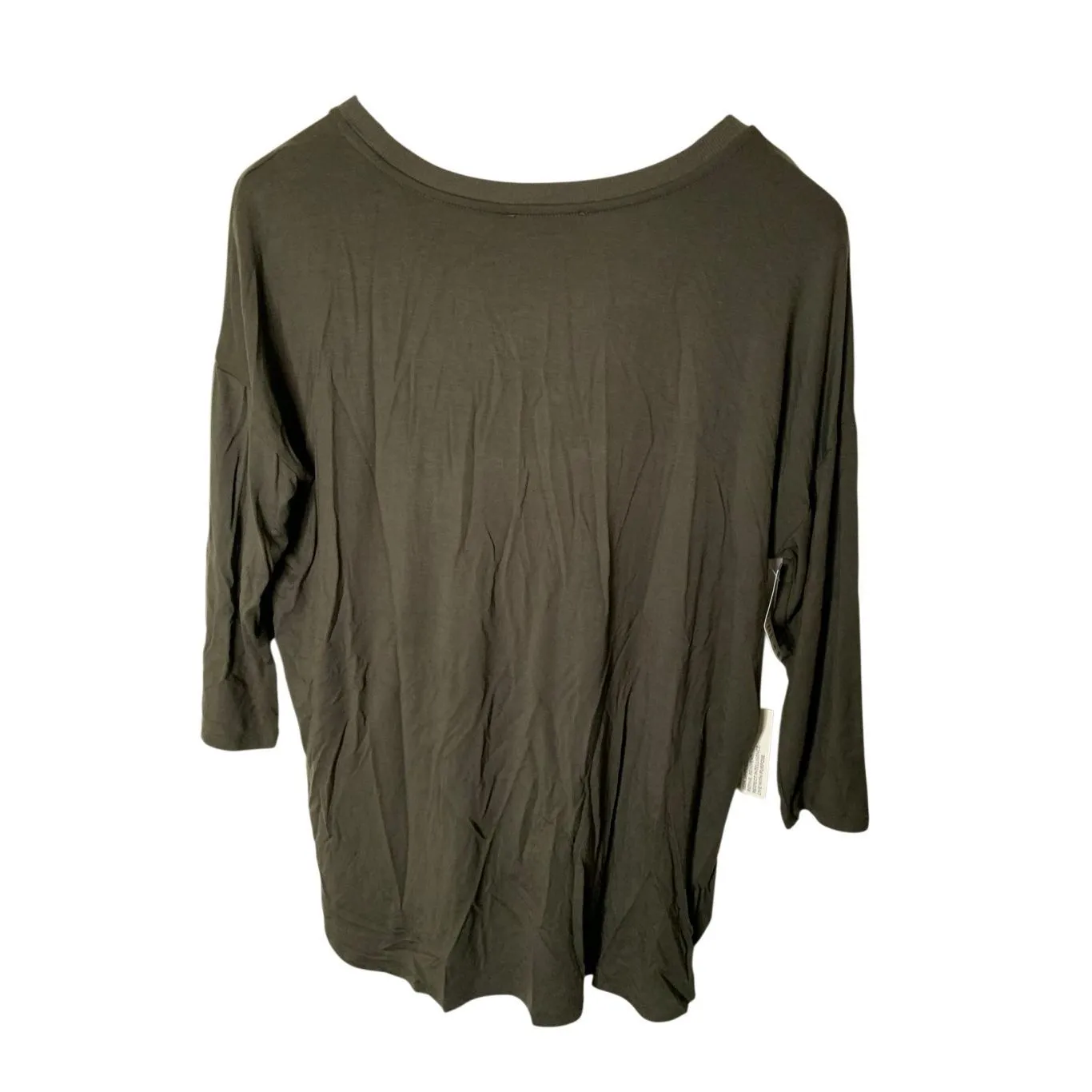 Aritzia Babaton Norris t shirt tuscan olive green long sleeve top medium NEW - Image 2