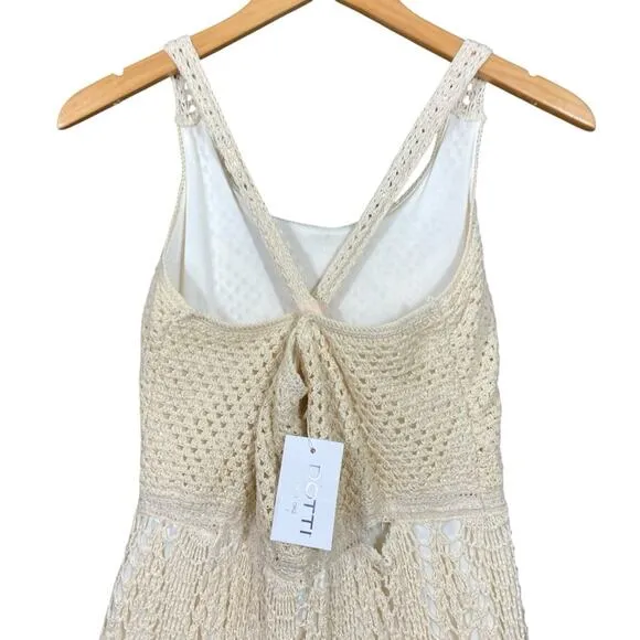 DOTTI NWT Macy's Cotton Crochet‎ Sleeveless Swimsuit Beach Cover - Image 4