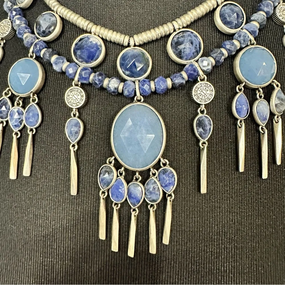 NWT RARE Henri Bendel Semi Precious Statement Necklace - Image 4