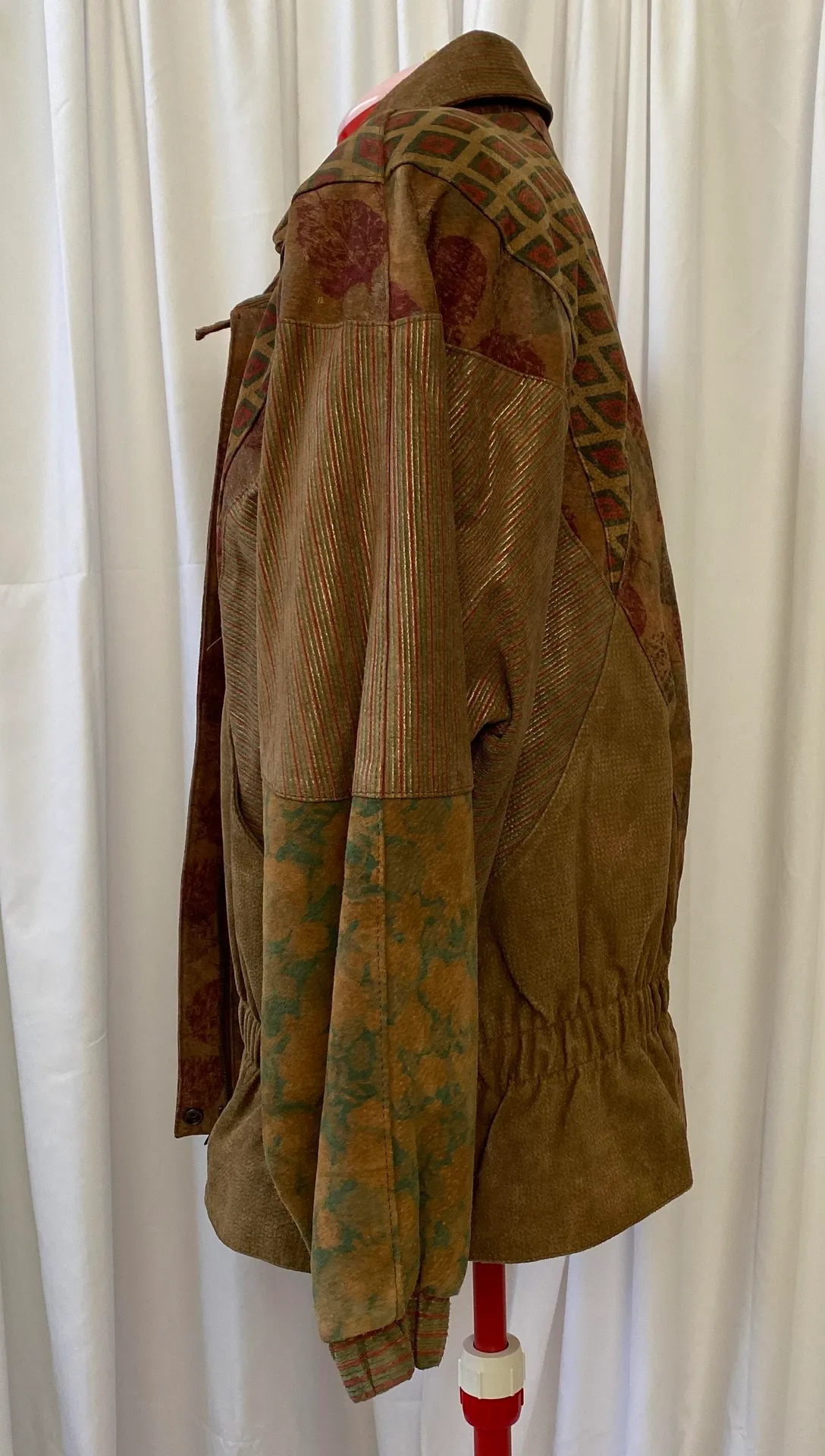 Vintage Hand Painted Suede Jacket - Image 4