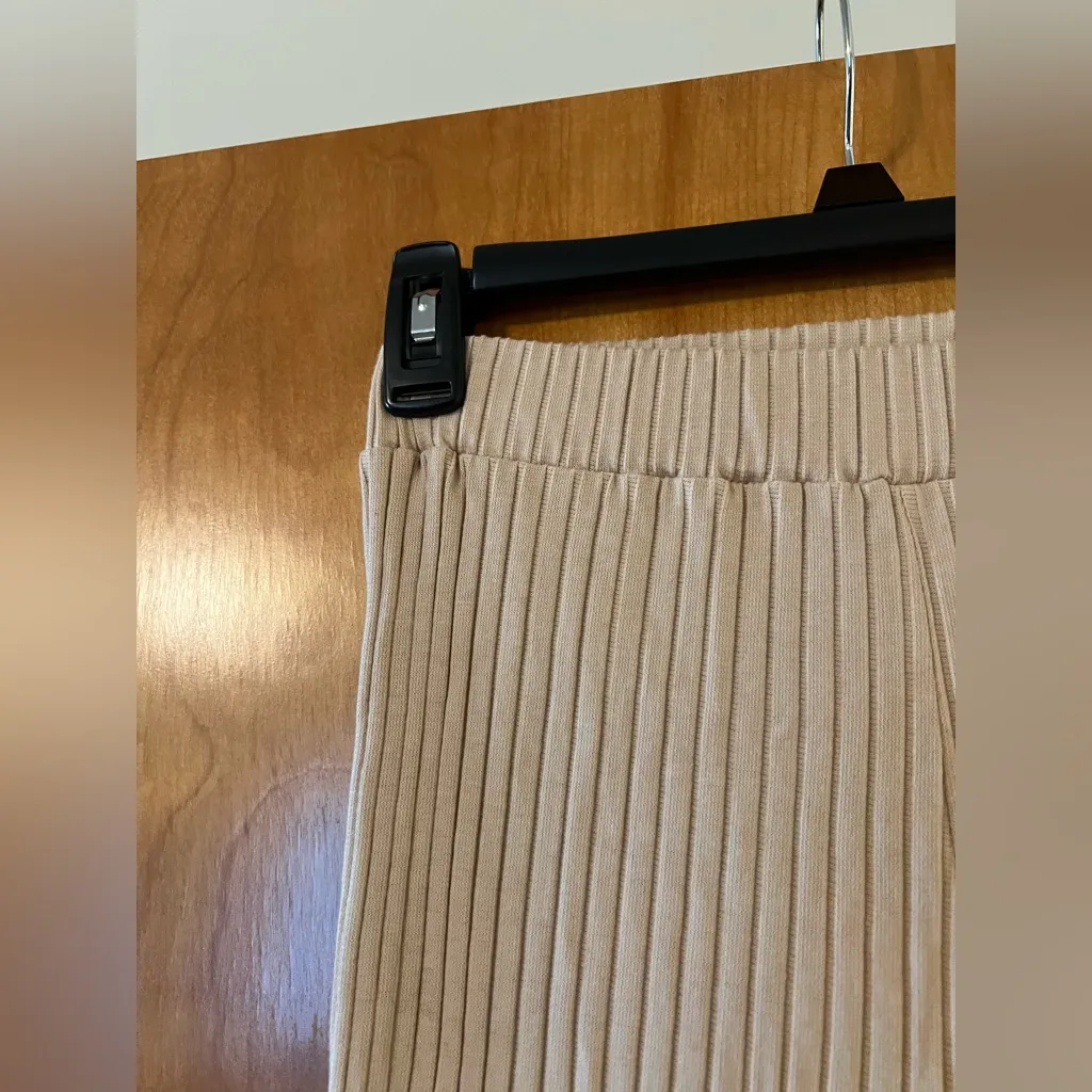 Valentina Shah Italy x Revolve Leggings Patricia Knit Pants Beige NWT Size XS/S - Image 8