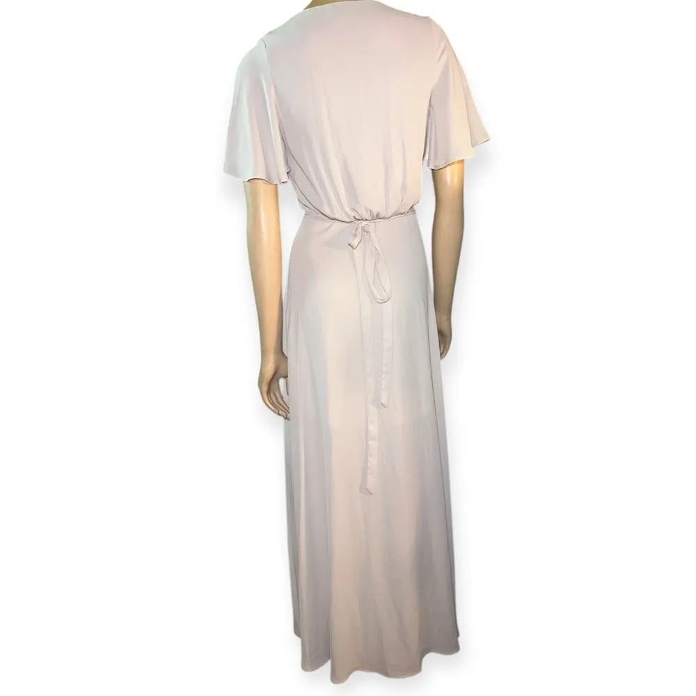 Show me your mumu women’s maxi Elegant Cream Sophia Wrap Dress size S - Image 6