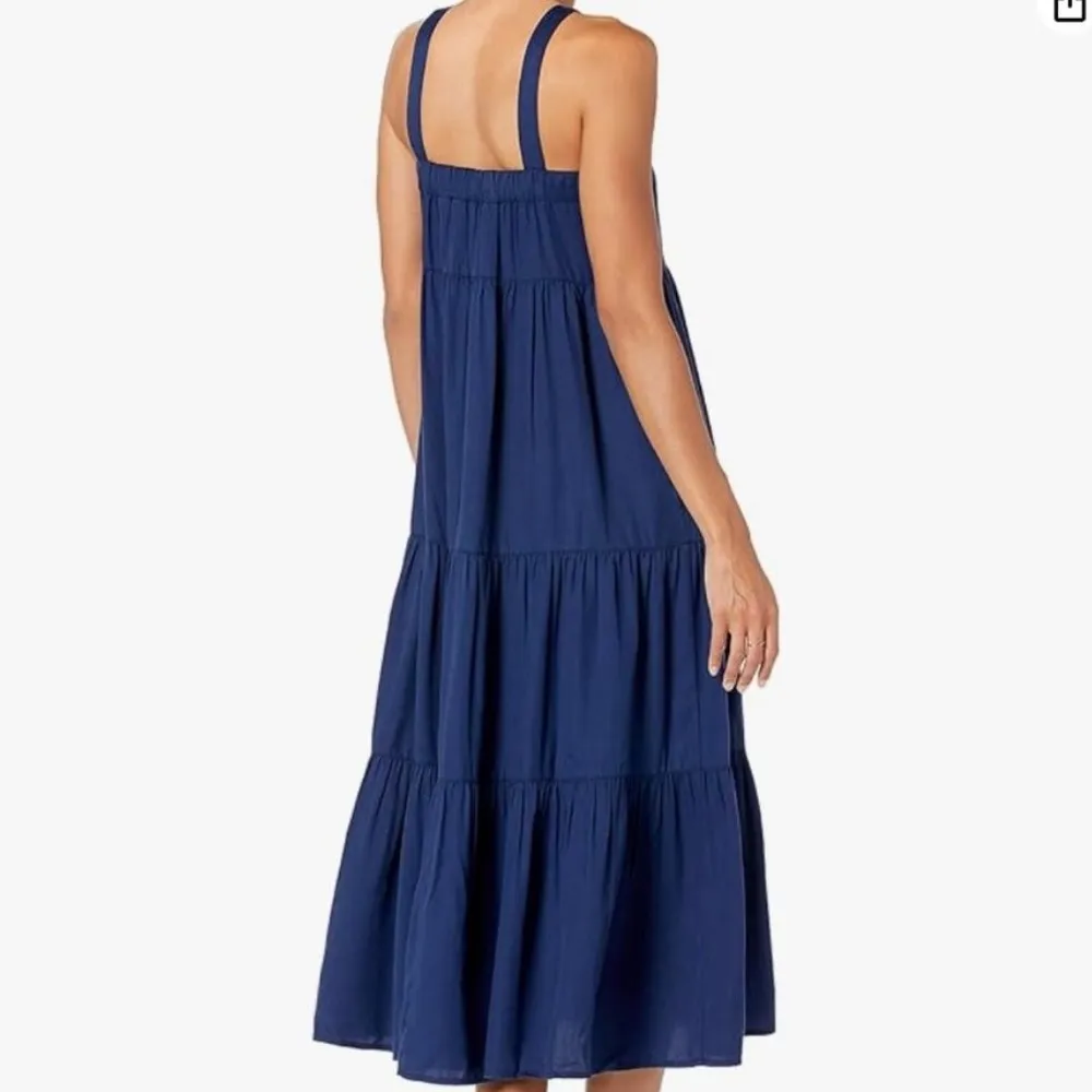 The Drop Women's Britt Tiered Maxi Tent Dress Size Medium Blue - Image 2