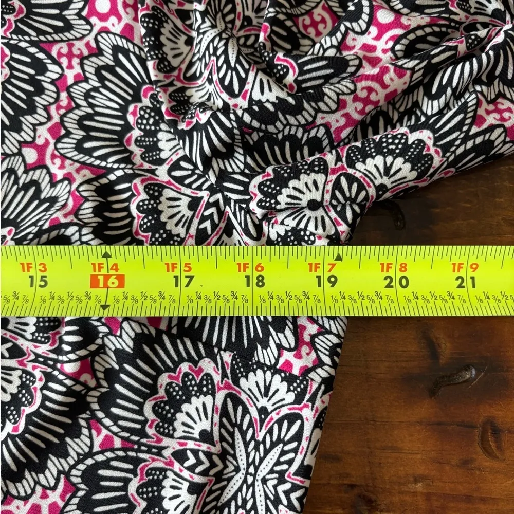 Chico’s Floral Patterned Dress with Pink Accents Womens 1 / 8-10 - Image 6