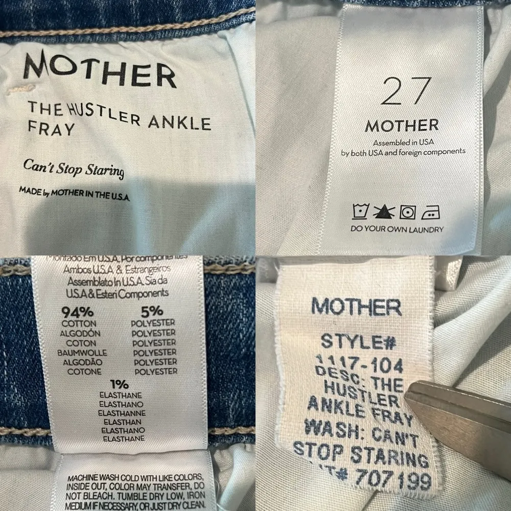 Mother Denim The Hustler Ankle Fray in Can’t Stop Staring Size 27 - Image 14