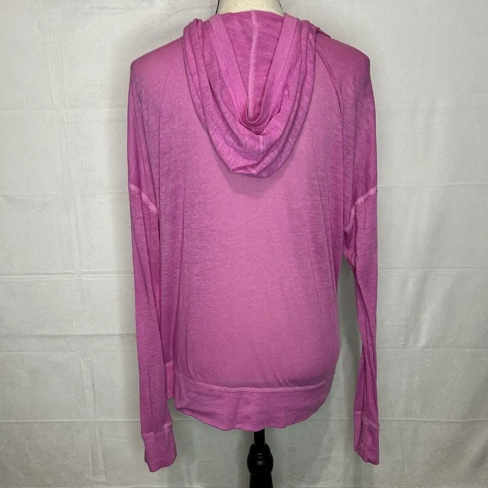 KENSIE PERFORMANCE Sz S Pink Workout Hoodie Top Lightweight - Image 6