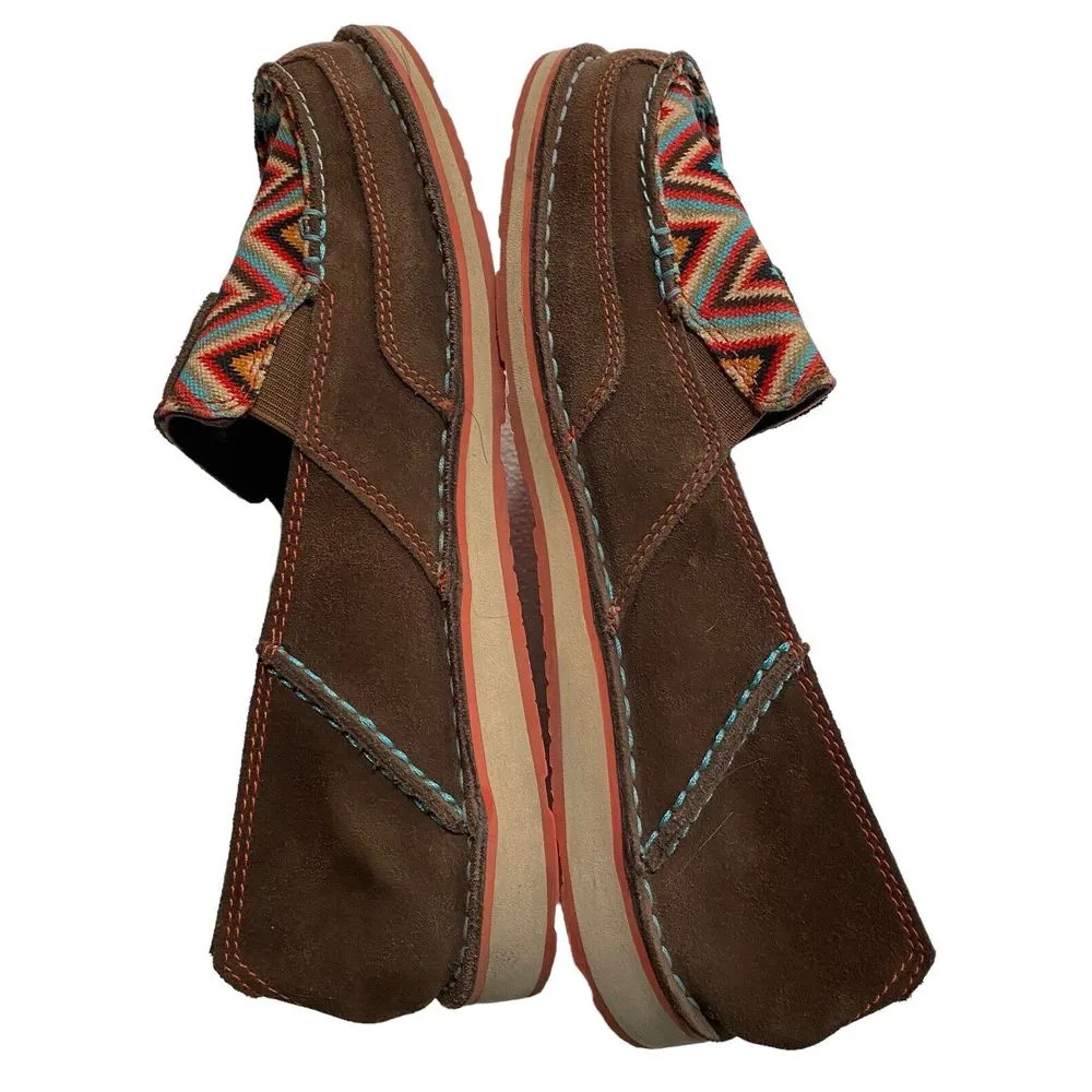 Ariat Cruiser Palm Brown Serape Mesh Slip On‎ Shoes Womens Sz US 9 - Image 11