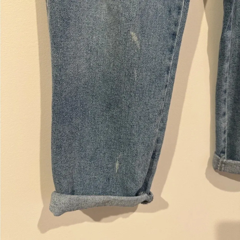 Sincerely Jules Jean Size 29 Cargo Baggy Relaxed Fit Denim Pant Med Wash Cuff - Image 5