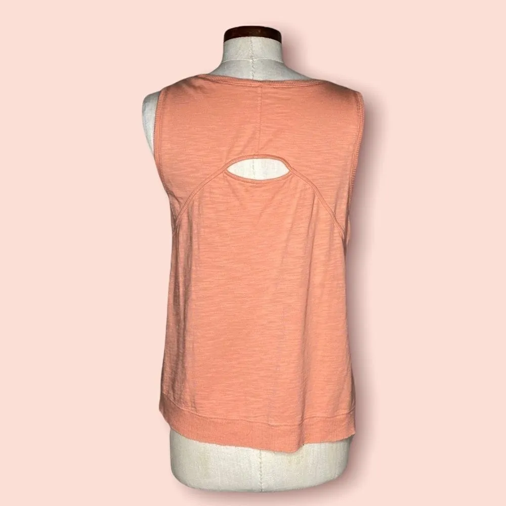 Lilla P back cutout tank top Pima cotton Orange Size M - Image 4