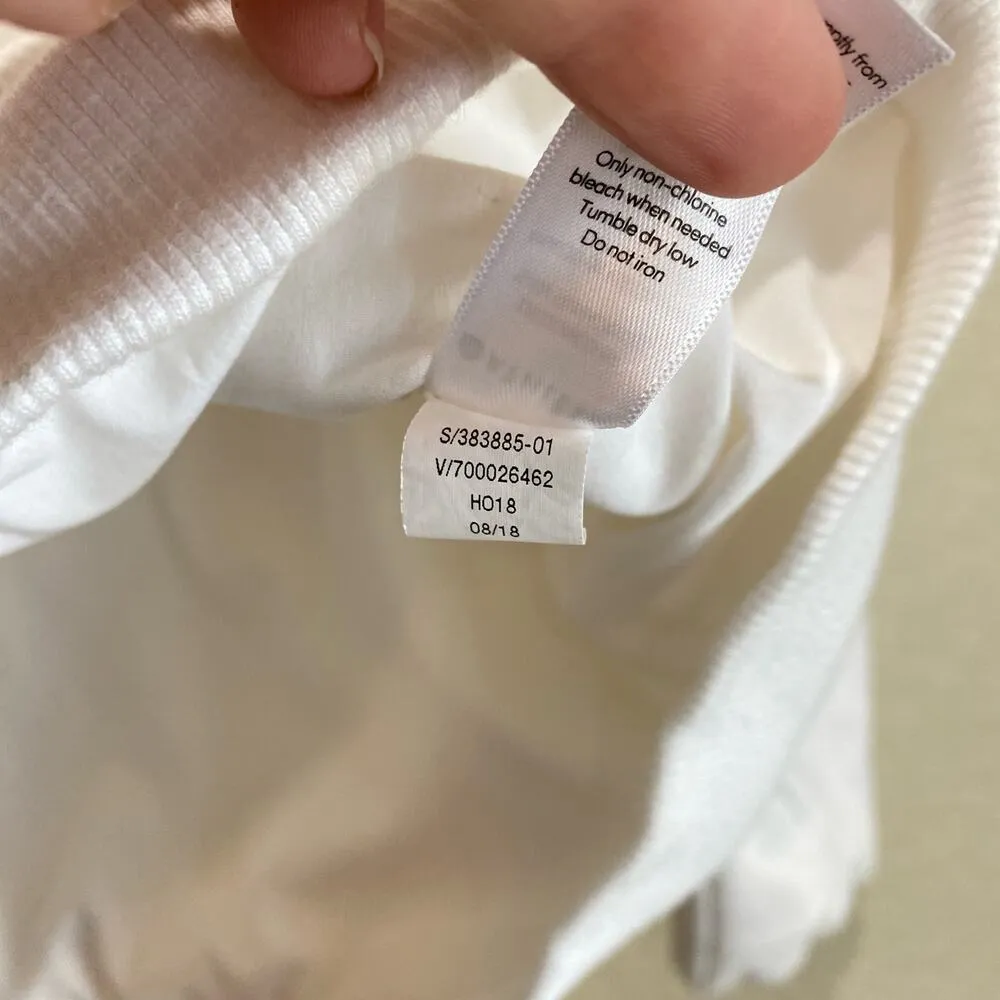 ATHLETA Fitted Victory Hoodie White Size XS Athletic Workout Jacket - Image 9