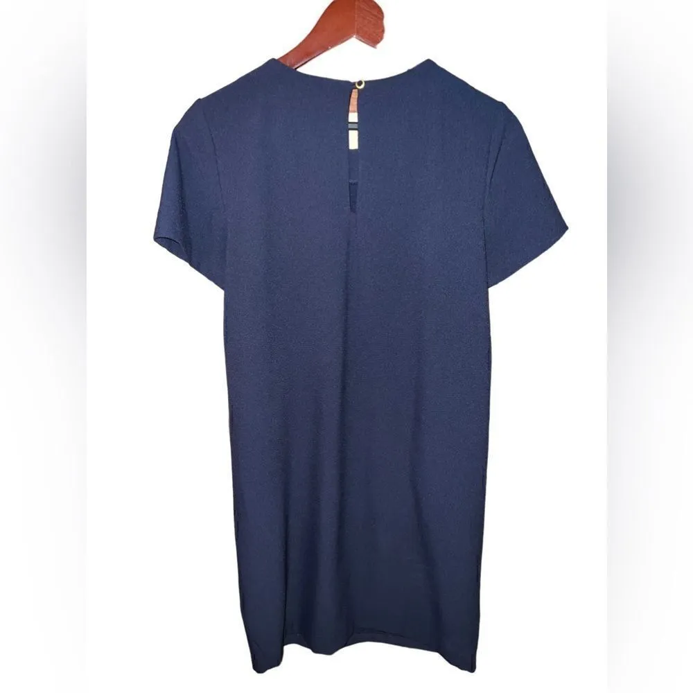 Katherine Barclays Montreal navy blue cap sleeved dress with pockets size 6 - Image 5