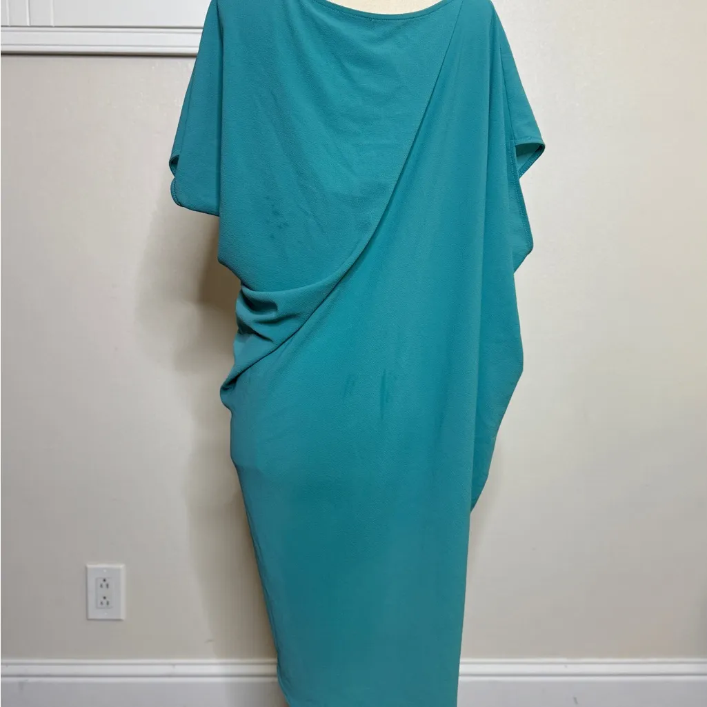 Vici One Shoulder Teal Dress - Image 3