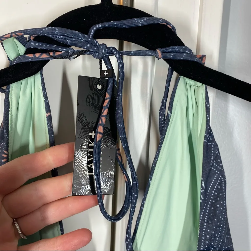 TAVIK one piece swimsuit size small new nwt beach pool vacation cruise tanning Blue - Image 5