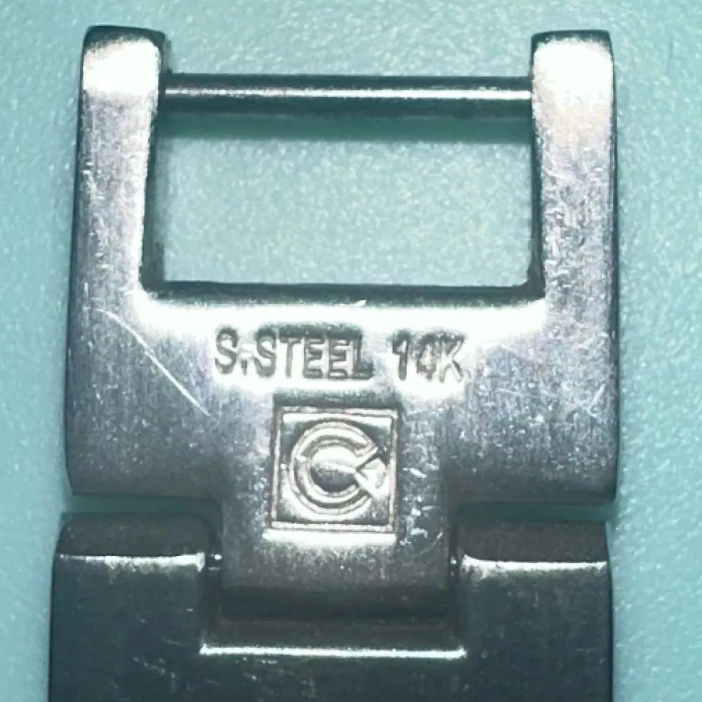 Vintage Men’s tennis bracelet two tone silver and gold long 9”wide 1.5 cm - Image 7